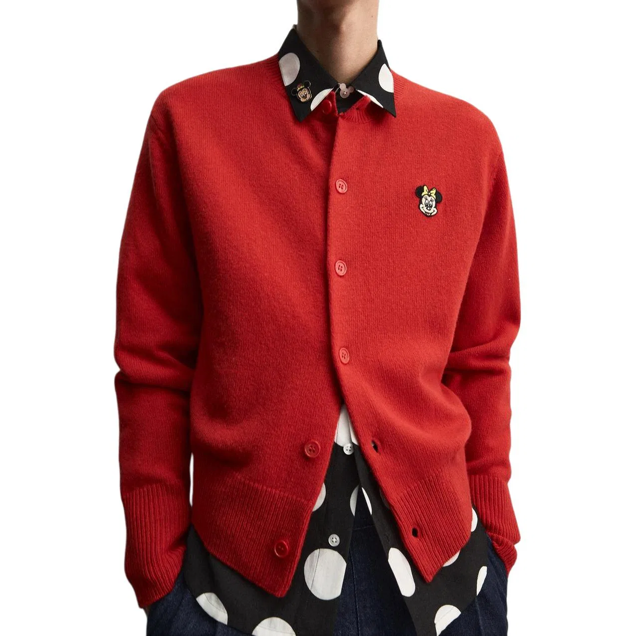 Мужской свитер с принтом Disney Harry Lambert FW25 ZARA, Red — фото 4