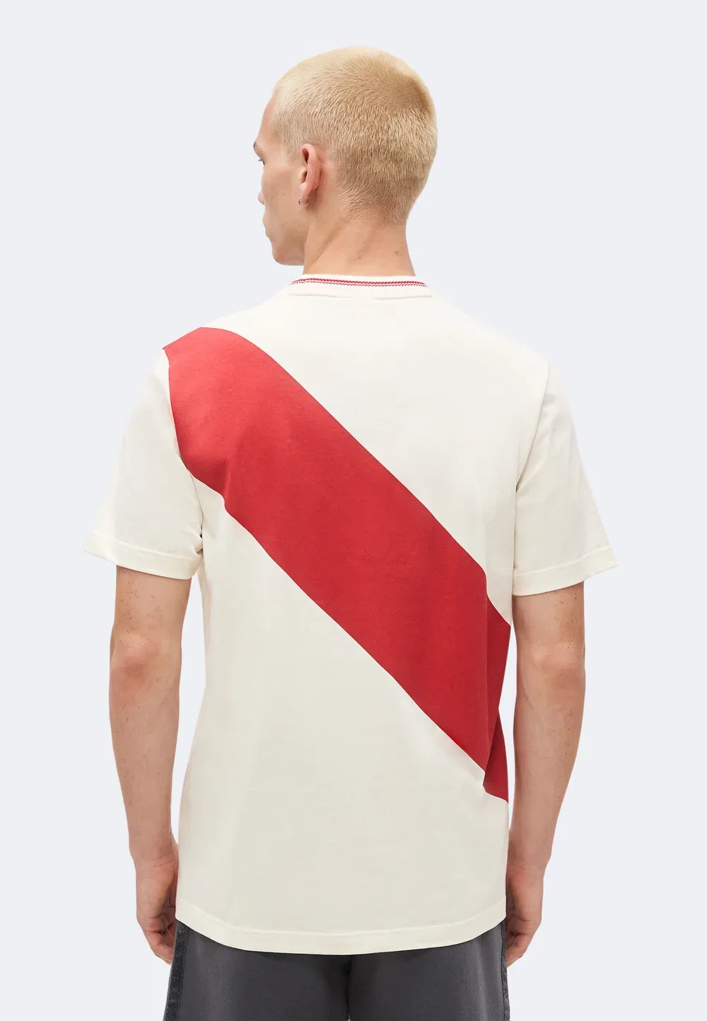 Клубная форма в честь 125-летия клуба «Ривер Плейт» Adidas Originals, Off White — фото 3
