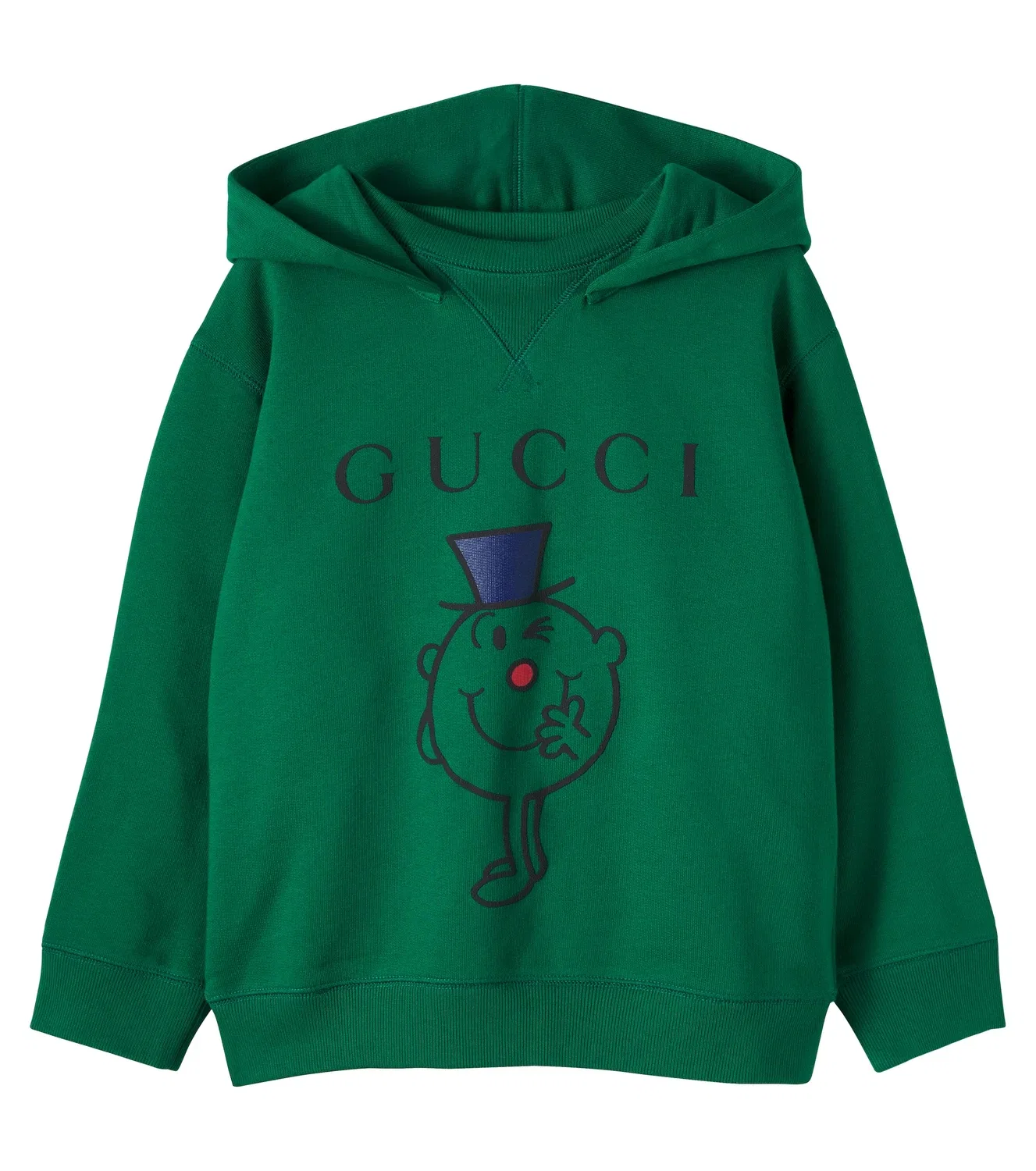 Худи с капюшоном хлопковое Mr. Men Little Miss Gucci Kids, зеленый