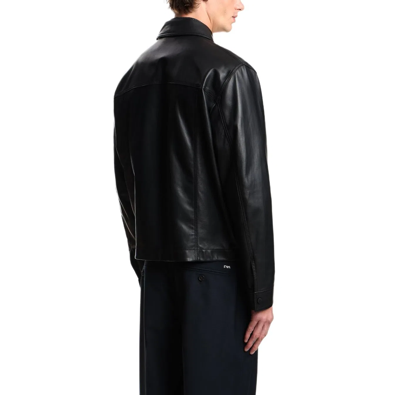 Мужская куртка-рубашка EMPORIO ARMANI, Black — фото 4