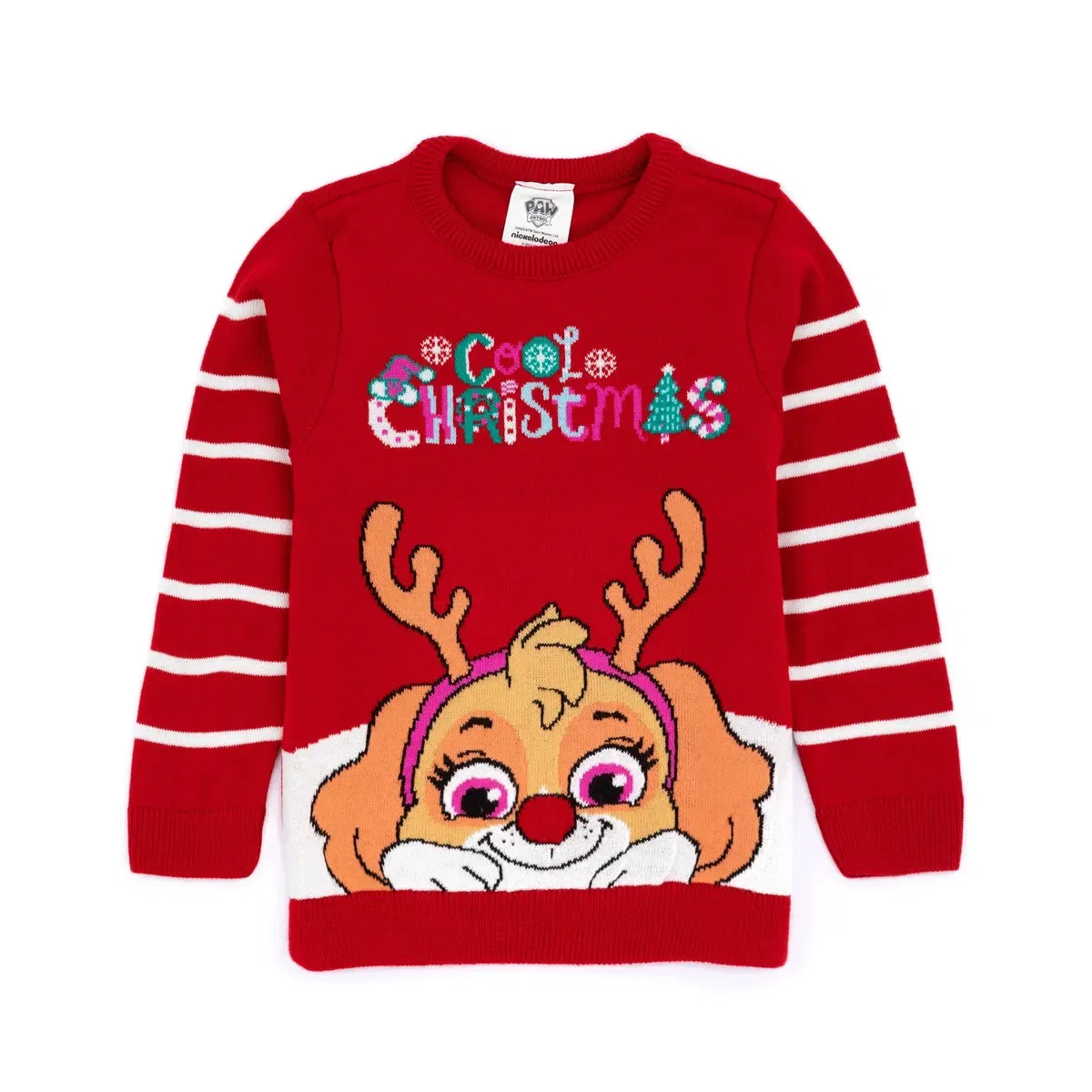 Детский свитшот для девочек Skye Christmas Jumper Paw Patrol, Red