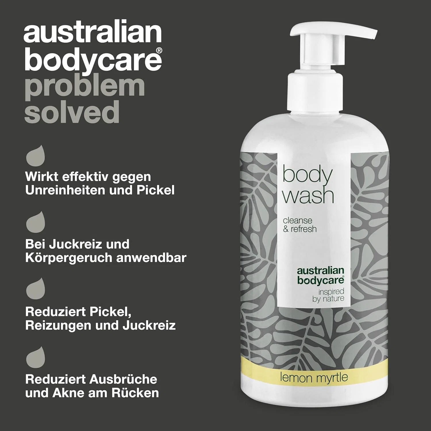 Гель для душа с маслом чайного дерева Australian Bodycare, 500 мл, Зеленый — фото 3