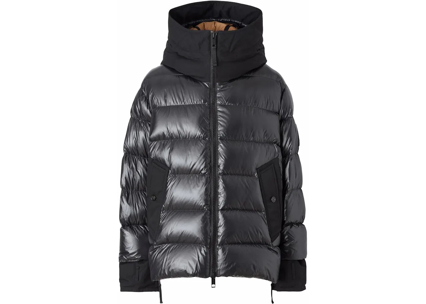 Мужская стеганая куртка-пуховик с отстегивающимся утеплителем Burberry, Black