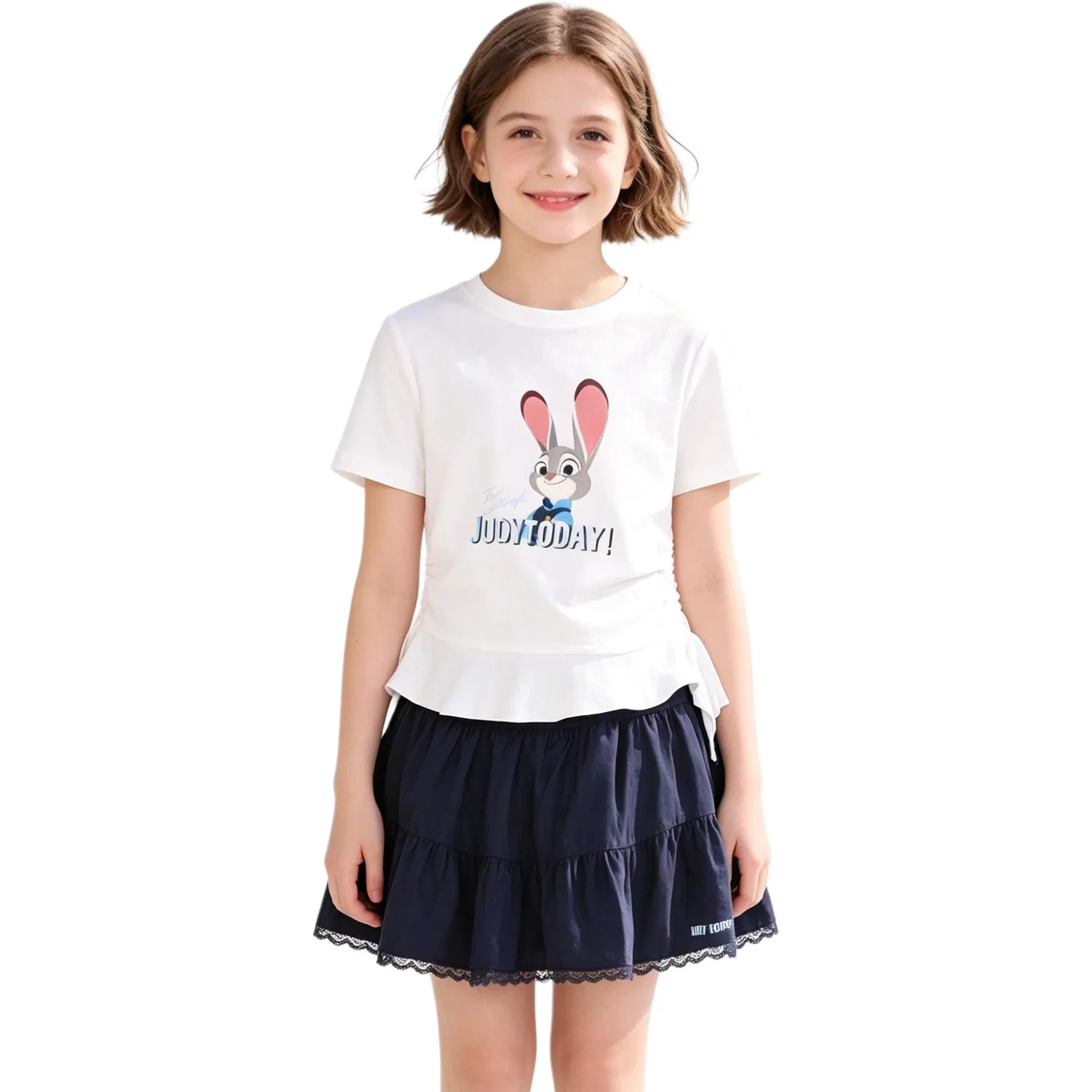 Детский костюм из юбки и топа Disney, White Navy Blue — фото 4