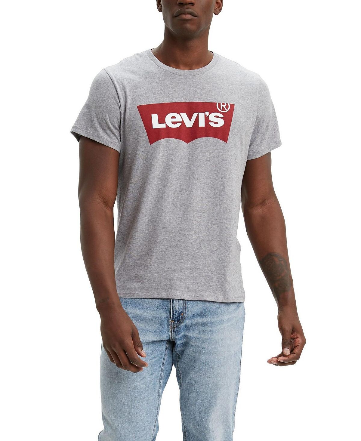 

Мужская футболка с коротким рукавом и логотипом batwing Levi's, мульти, Серый, Мужская футболка с коротким рукавом и логотипом batwing Levi's, мульти