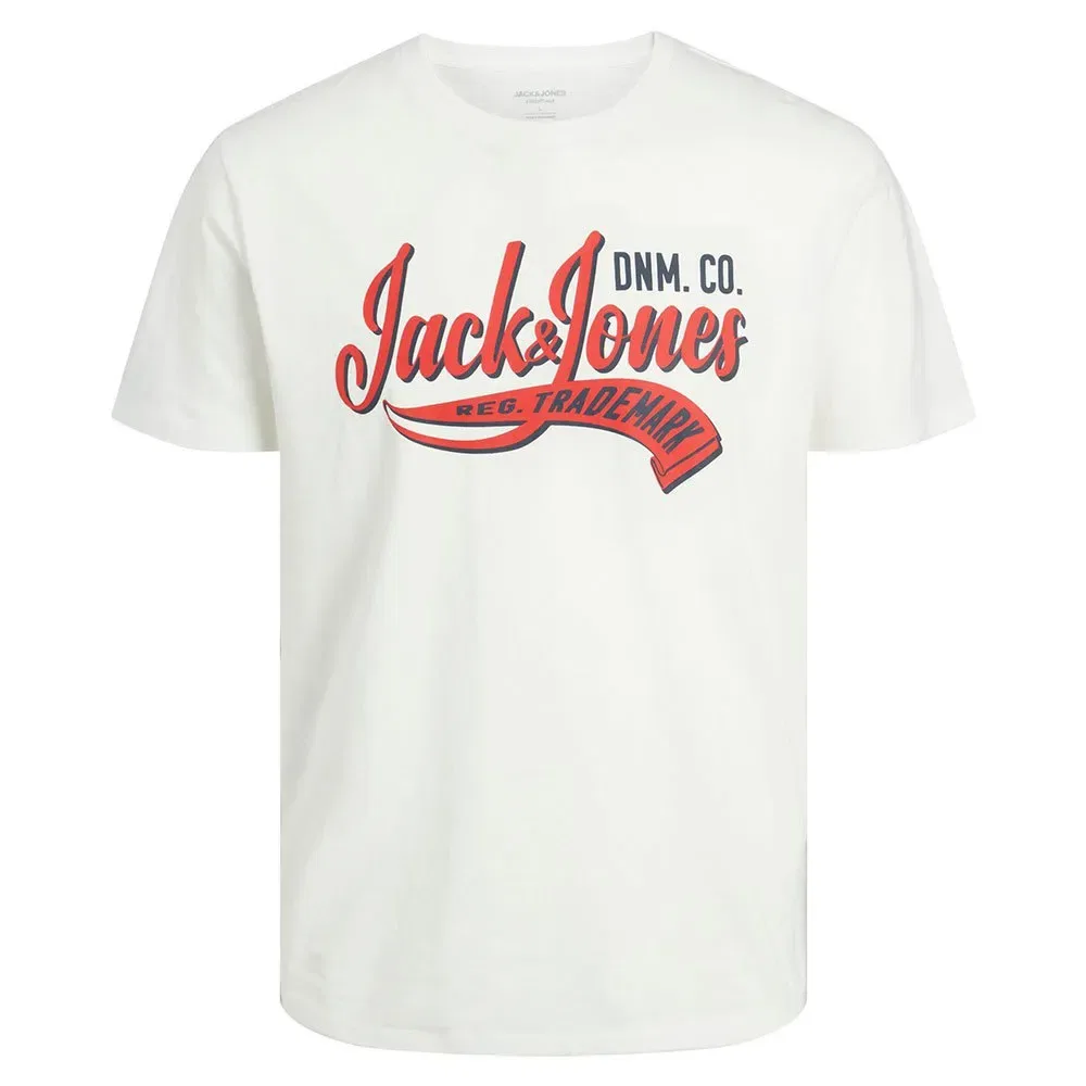 Детская футболка с принтом Logo Short Sleeve Jack & jones, White — фото 3