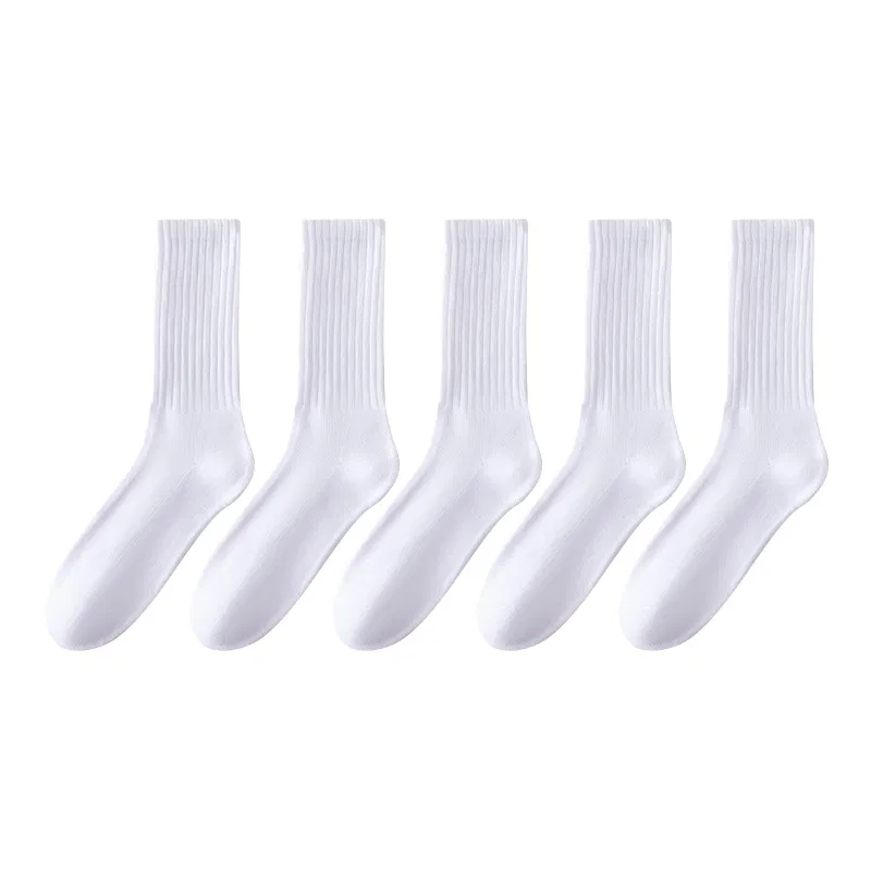 Детские носки гольфы 5 пар, Knee High Socks Unisex 5 Pack, MIIOW, White 5