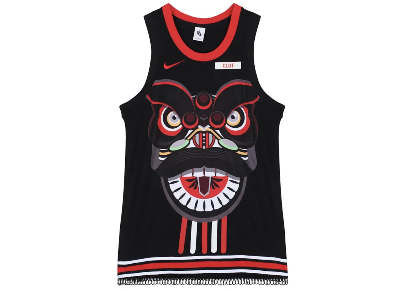 Мужская джерси Nike x CLOT NRG GE Jersey, Black/University Red/White