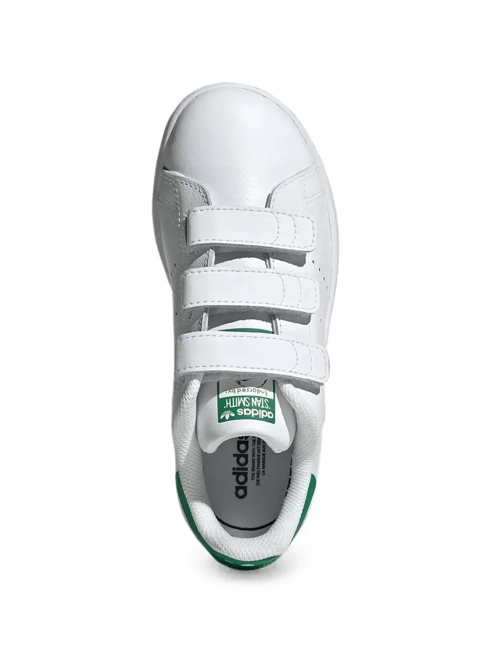 Кроссовки Stan Smith на липучках Adidas Kids, белый — фото 4