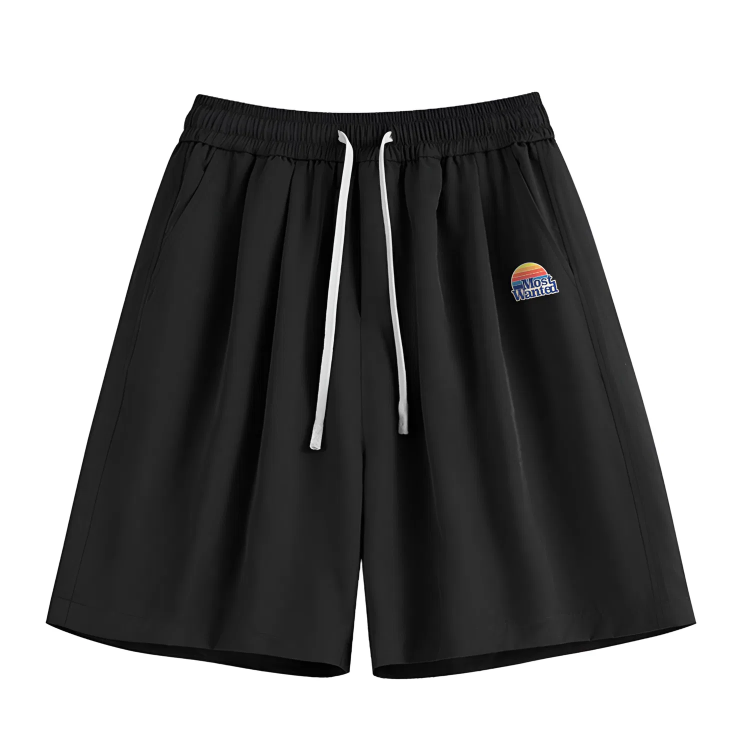 Детские шорты свободного кроя с принтом Casual Shorts Unisex Moderate MostwantedLab, Blue — фото 3
