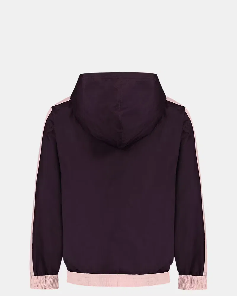 Ветровка для девочек ветрозащитная с подкладкой из микрофлиса Manataug UnderArmour, Purple Echo/Mauve Pink — фото 3