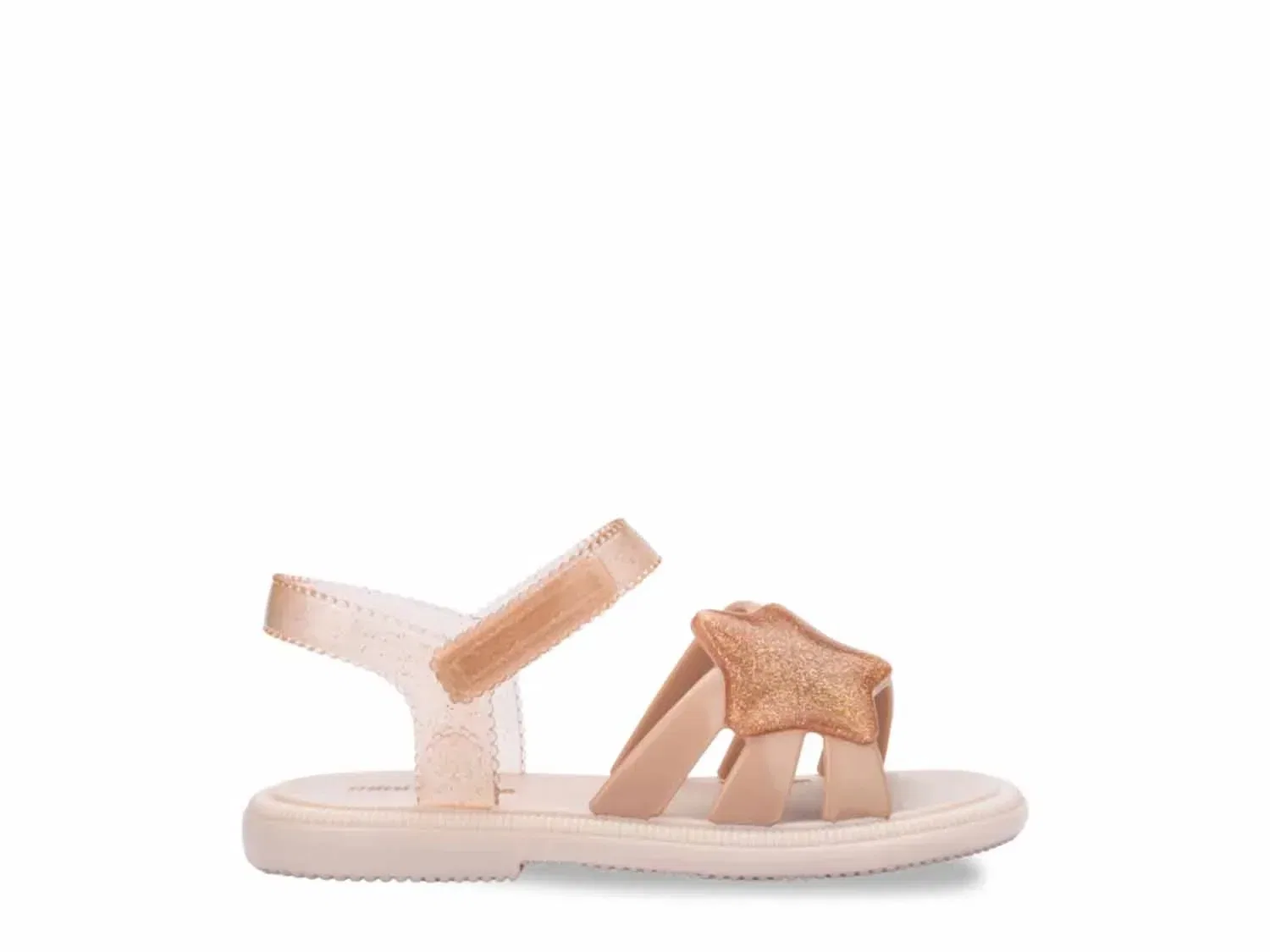 Сандалии jelly Hip Sky для девочек, Mini Melissa, бежевый глиттер — фото 3