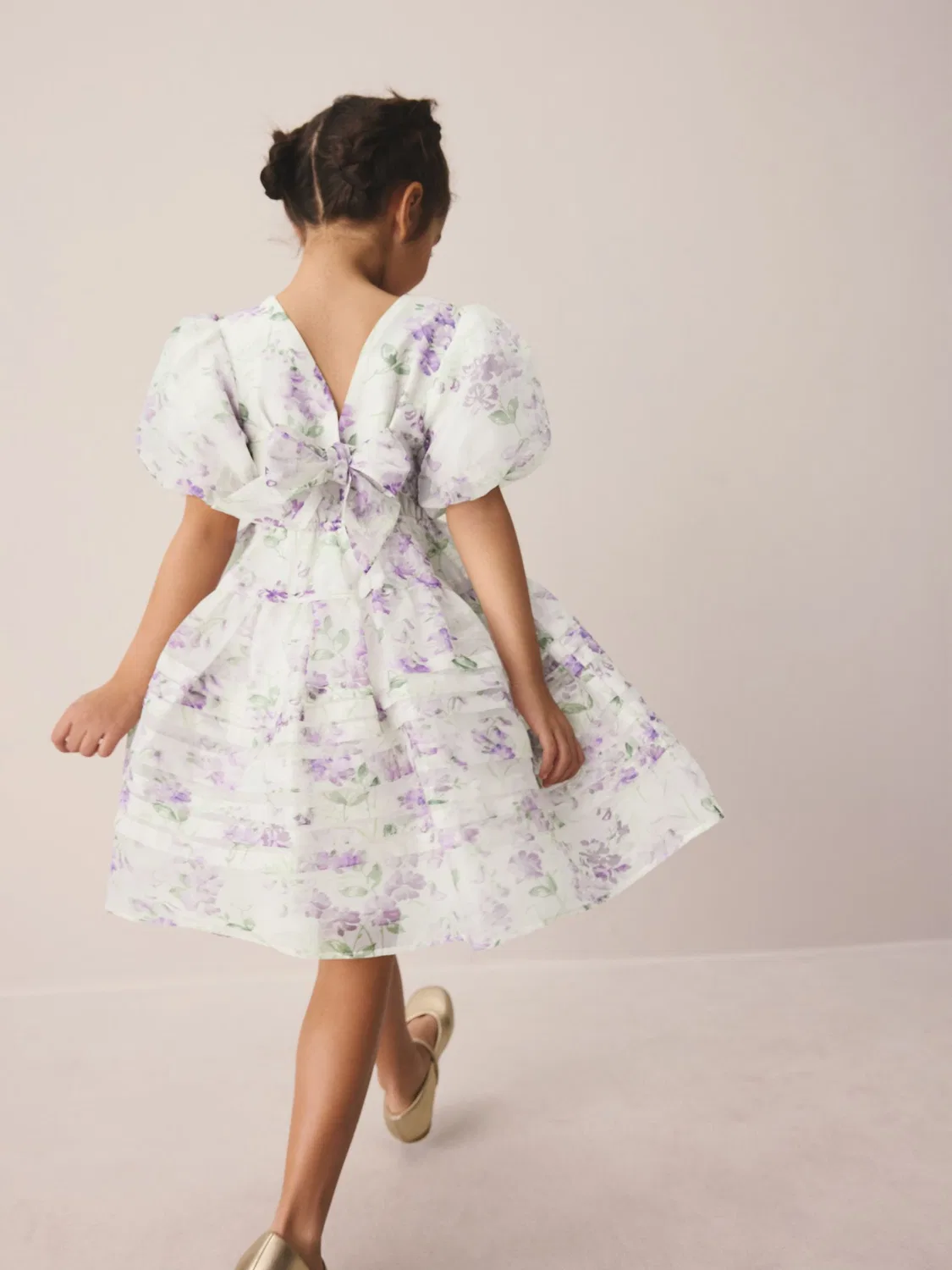 Платье с принтом Polly Laura Ashley, Purple — фото 3