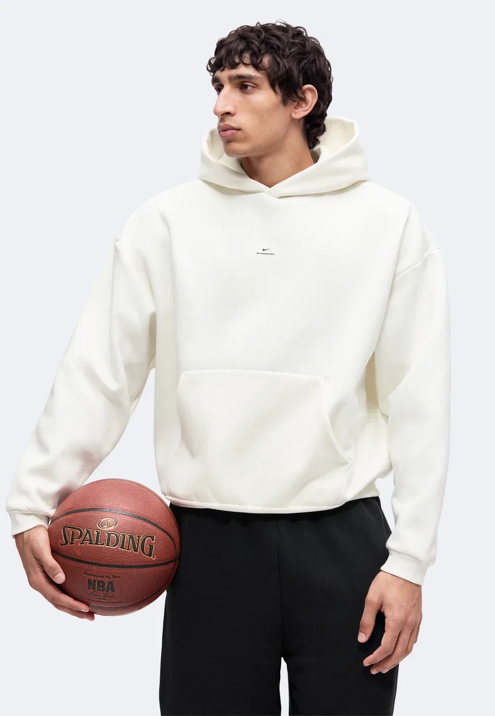 Стандартная модель - толстовка Nike Performance, Sail/Black — фото 4
