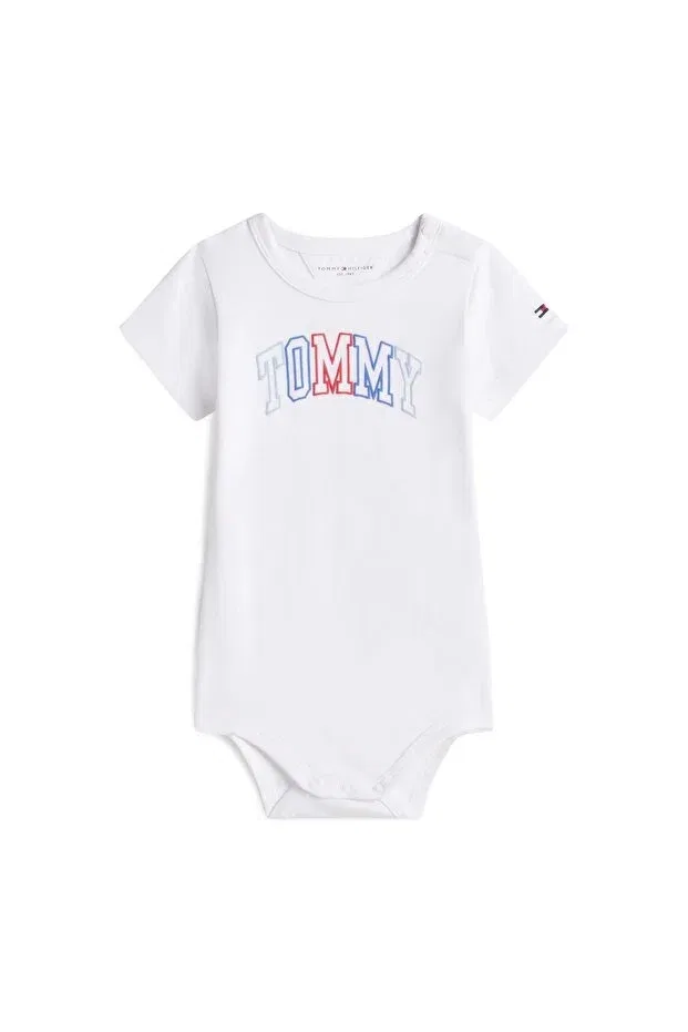 Детская футболка для девочек с принтом Tommy Hilfiger, White