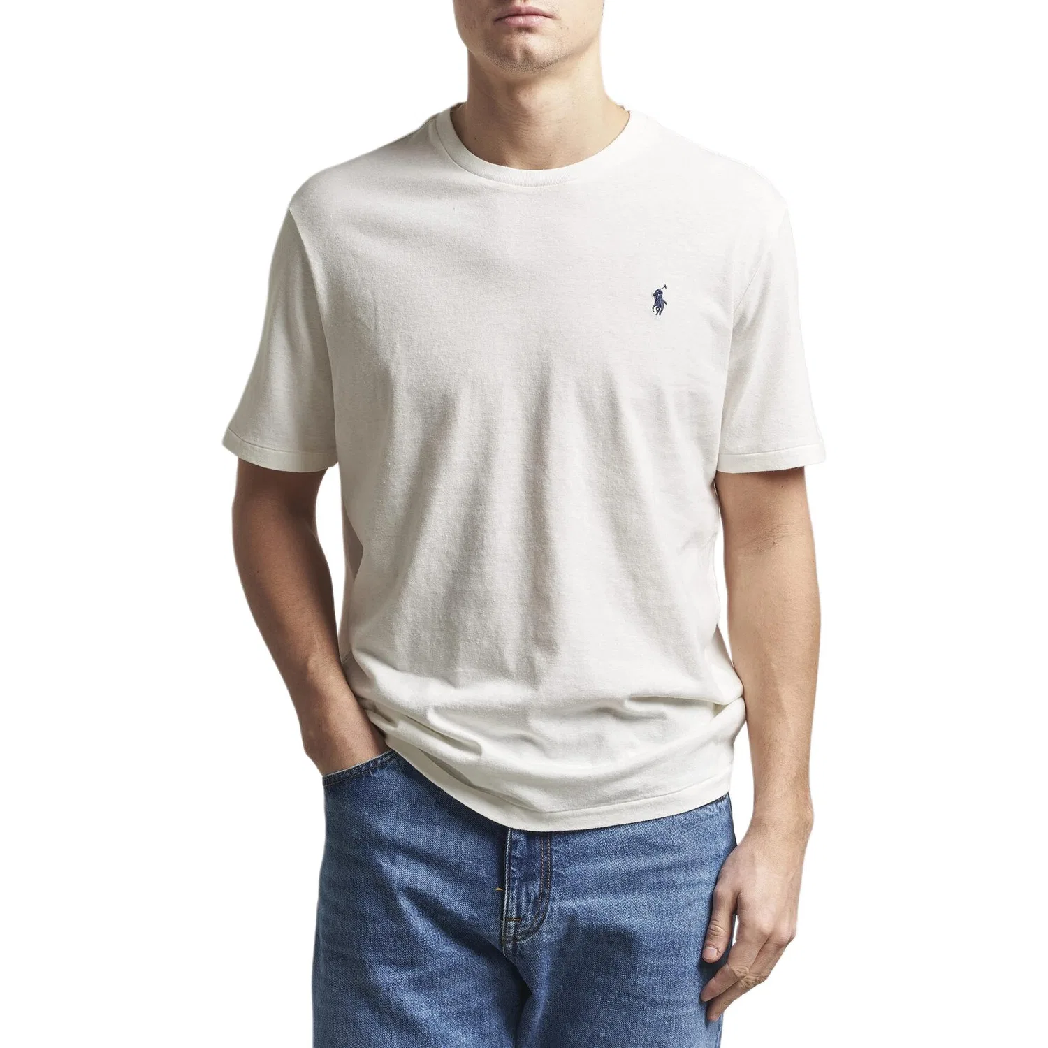 Мужская футболка классическая Polo Ralph Lauren, White — фото 4