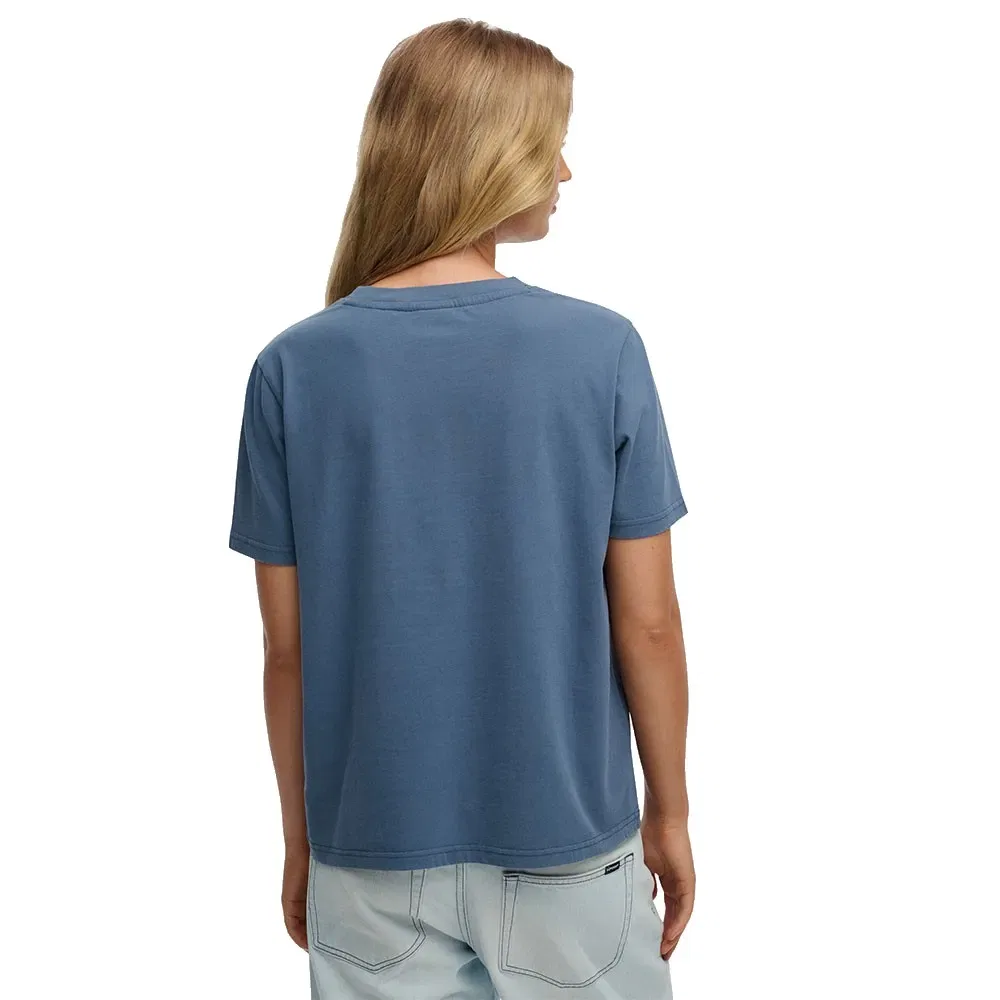 Футболка с коротким рукавом Superdry Luxe Casual Relaxed Fit, синий — фото 2