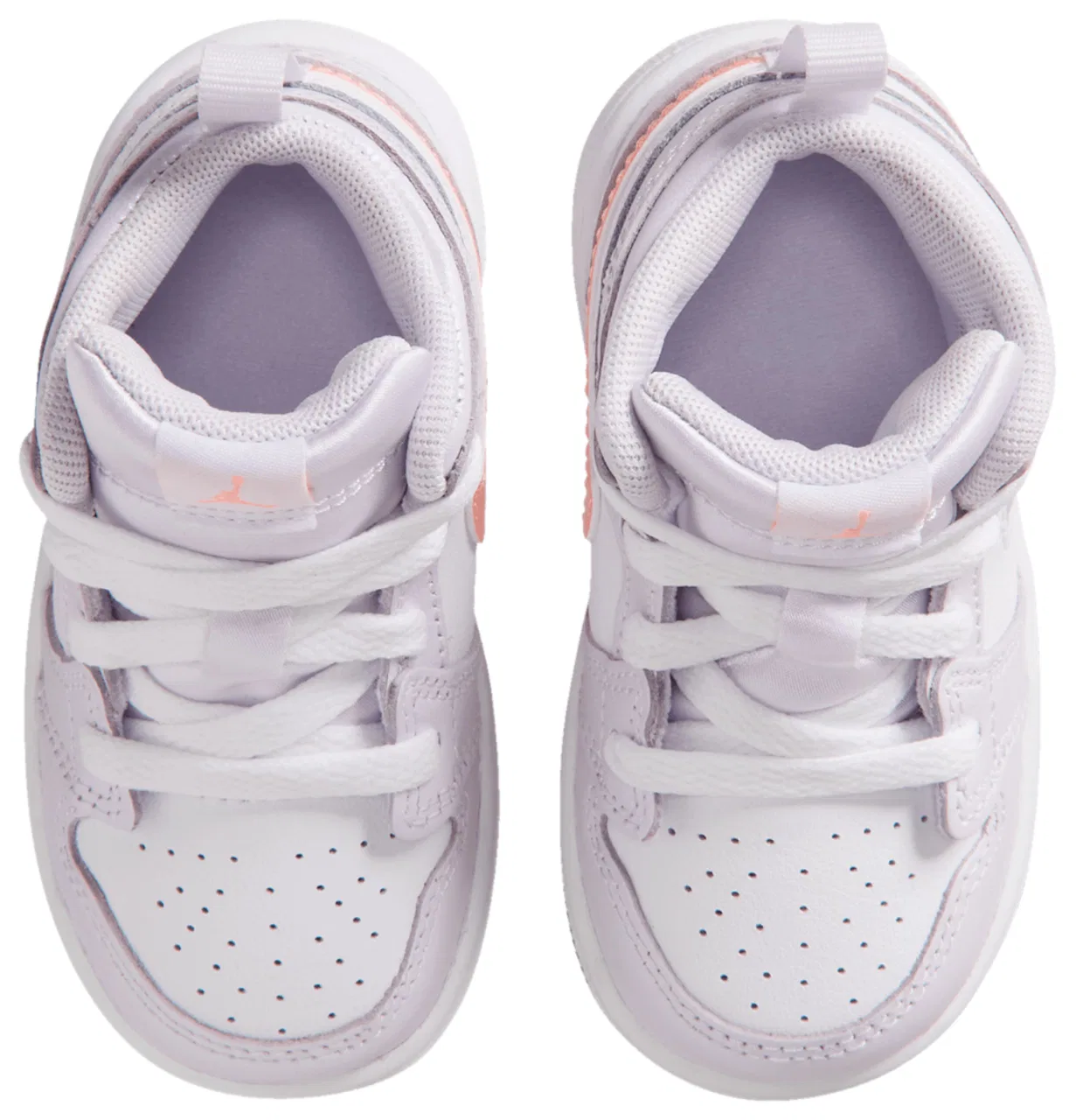 Кроссовки для малышей Jordan 1 Mid SE Fem, цвет Barely Grape/Atomic Pink — фото 4