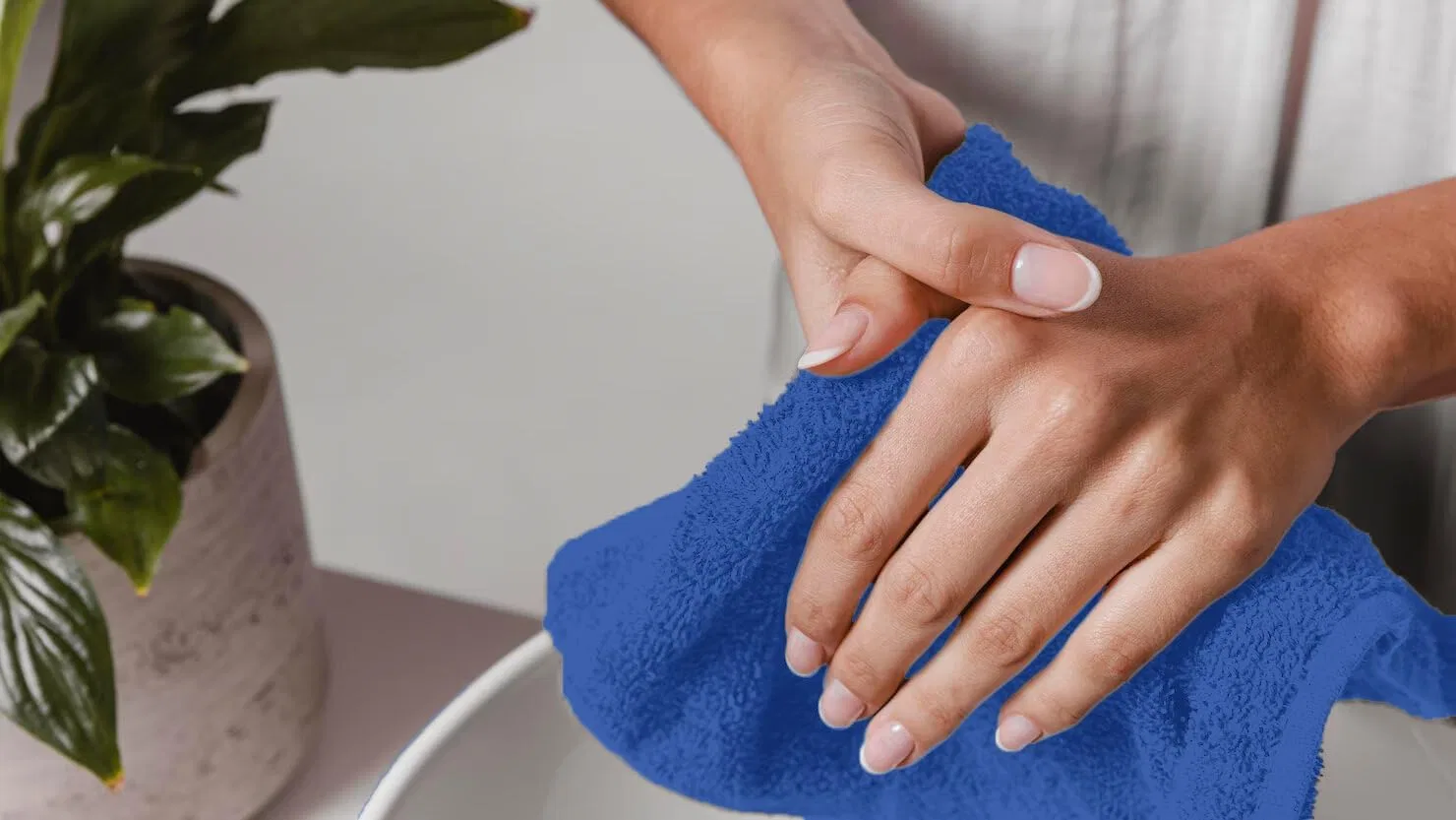 Мочалка тканевая, Avalon Towels, набор 24 шт, 30.5x30.5 см, Blue — фото 3