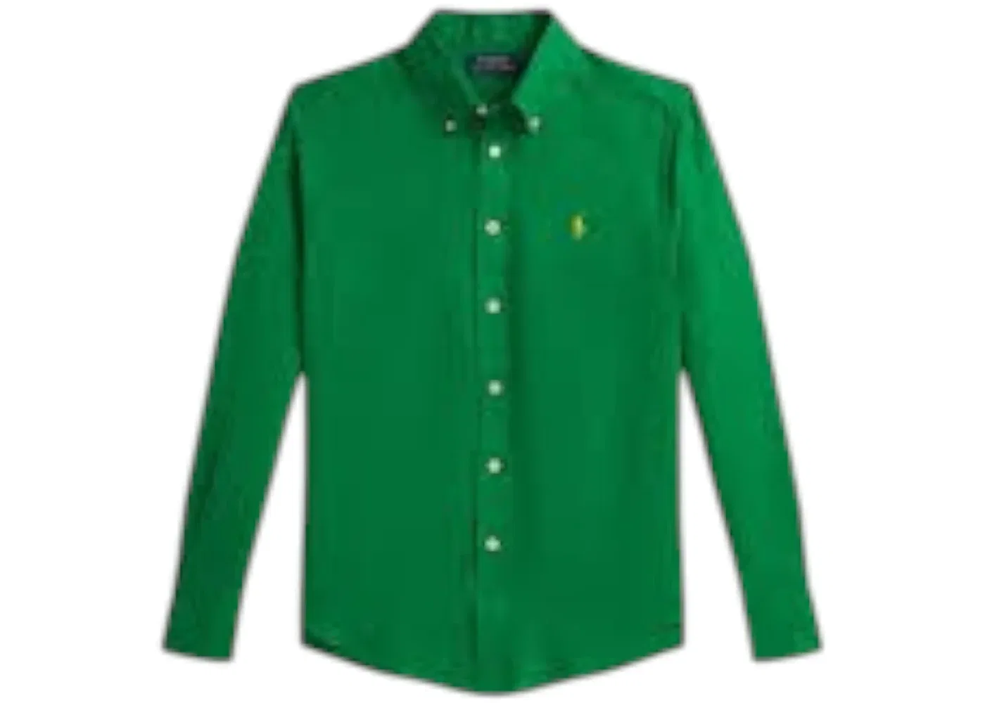 Детская рубашка спортивная с длинным рукавом Polo Ralph Lauren, Cruise Green