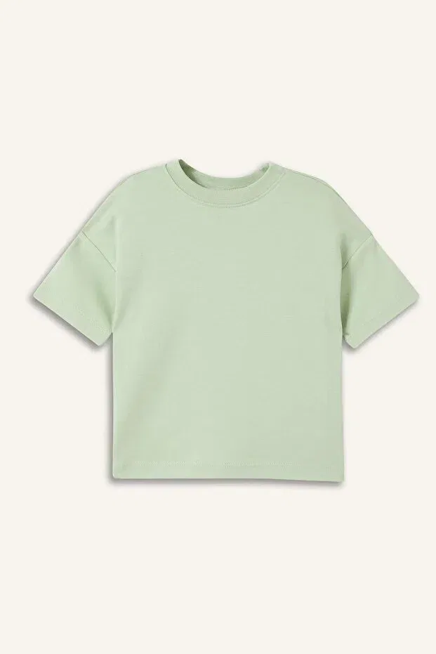 Детская футболка для мальчиков хлопковая Defacto, Green-Gn1207