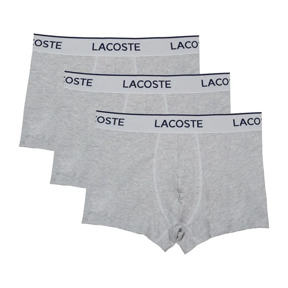 Боксеры 3 шт Lacoste, серый