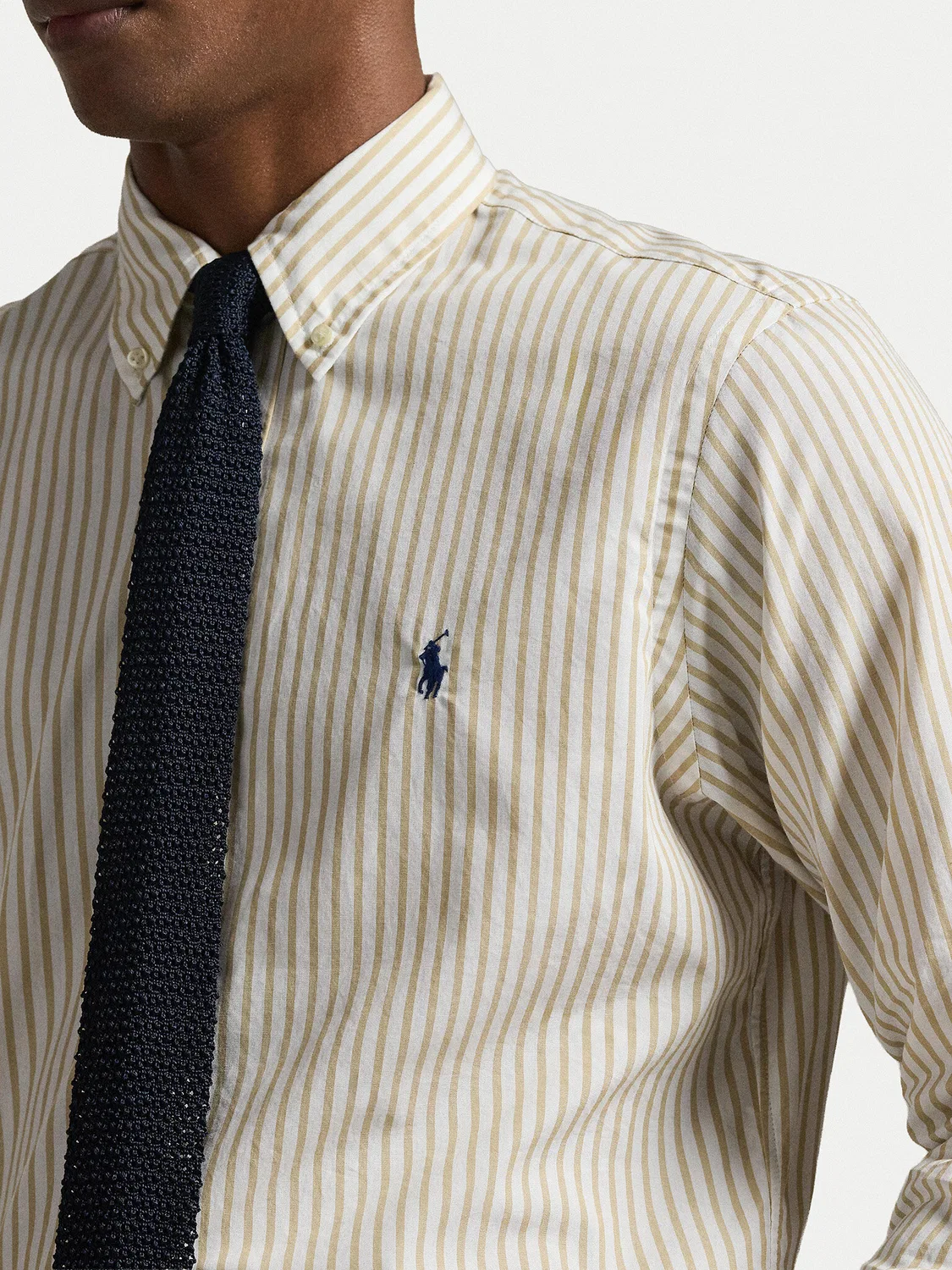 Мужская рубашка стандартного кроя Polo Ralph Lauren, светло-бежевый — фото 4