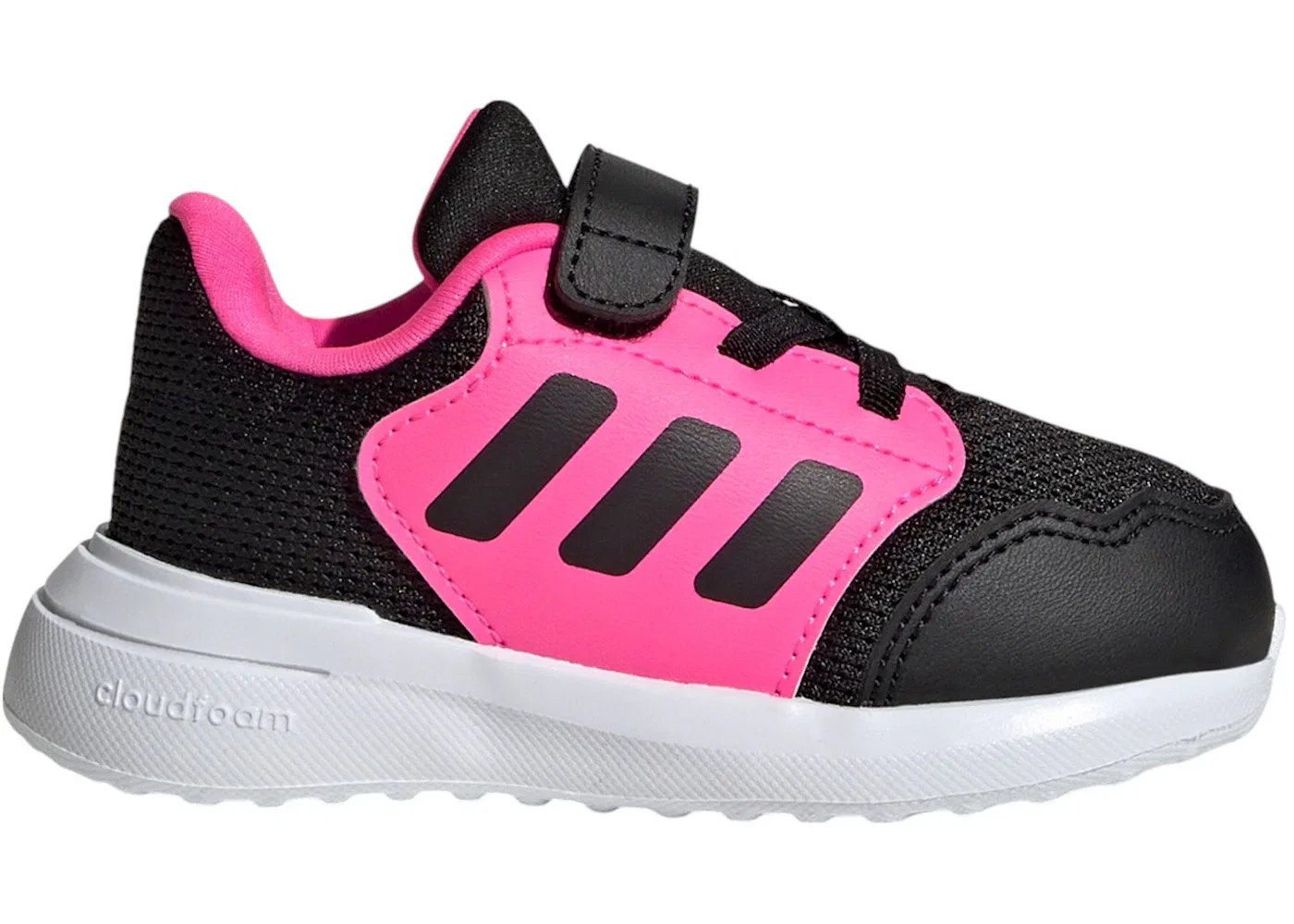 Детские кроссовки спортивные Tensaur Run 3.0 Adidas, Core Black Core Black Lucid Pink