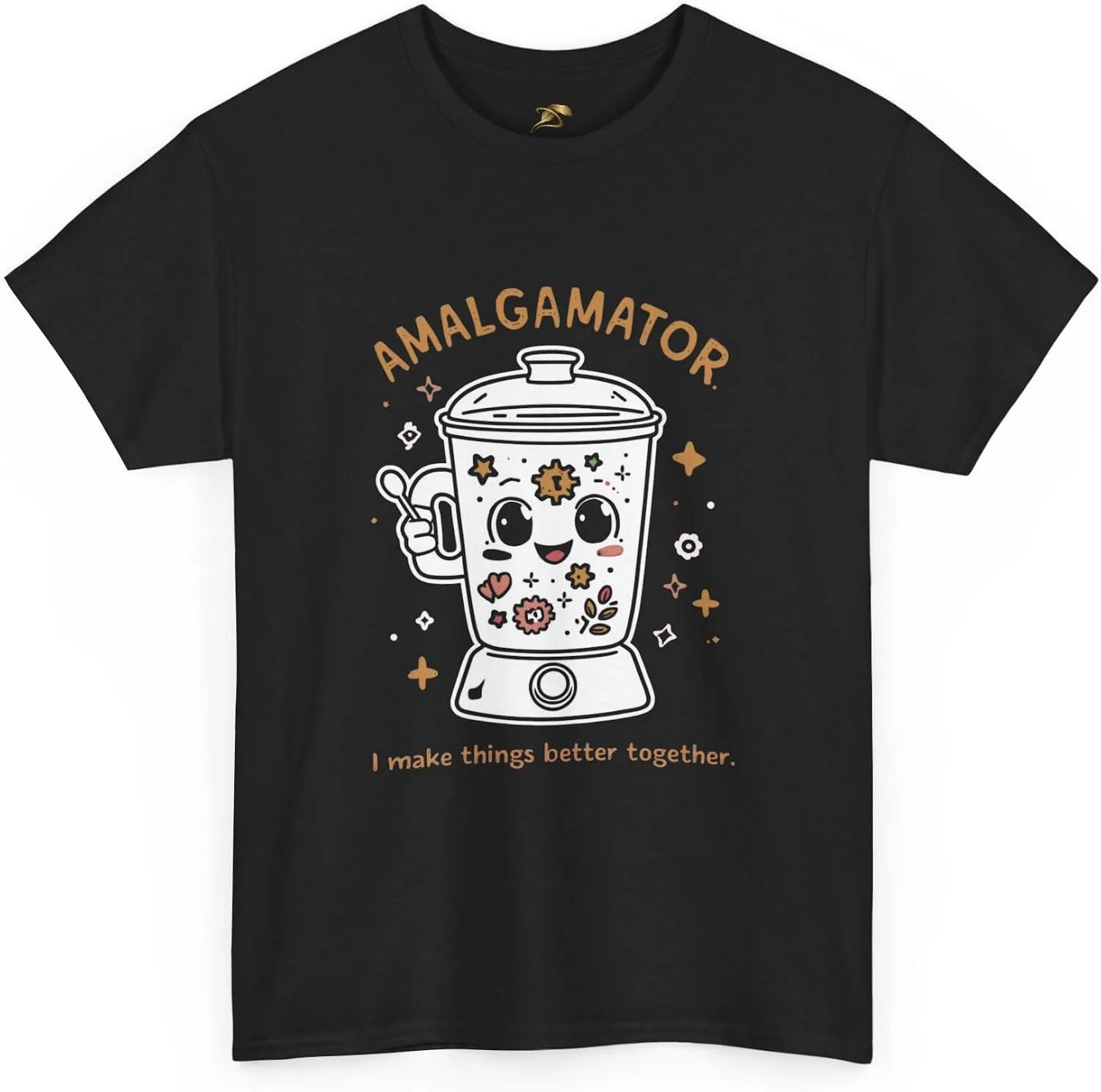 Женская футболка с принтом Amalgamator, чёрный