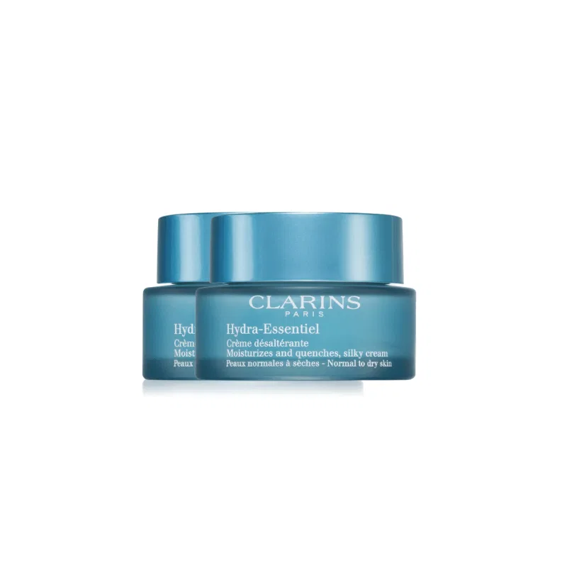 Женский увлажняющий крем для лица с экстрактом феникса, CLARINS, Silky Cream 50ml*2