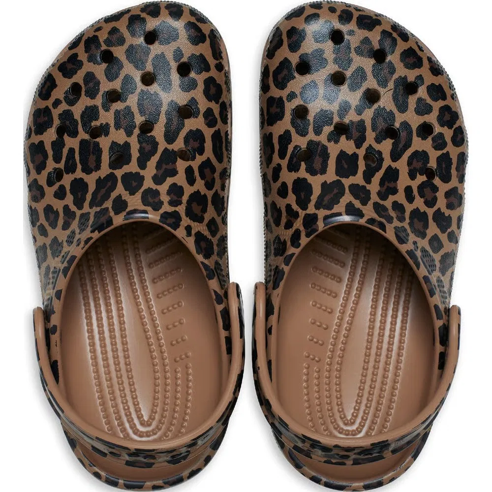 Детские классические сабо с графическим рисунком Crocs, Leopard — фото 4