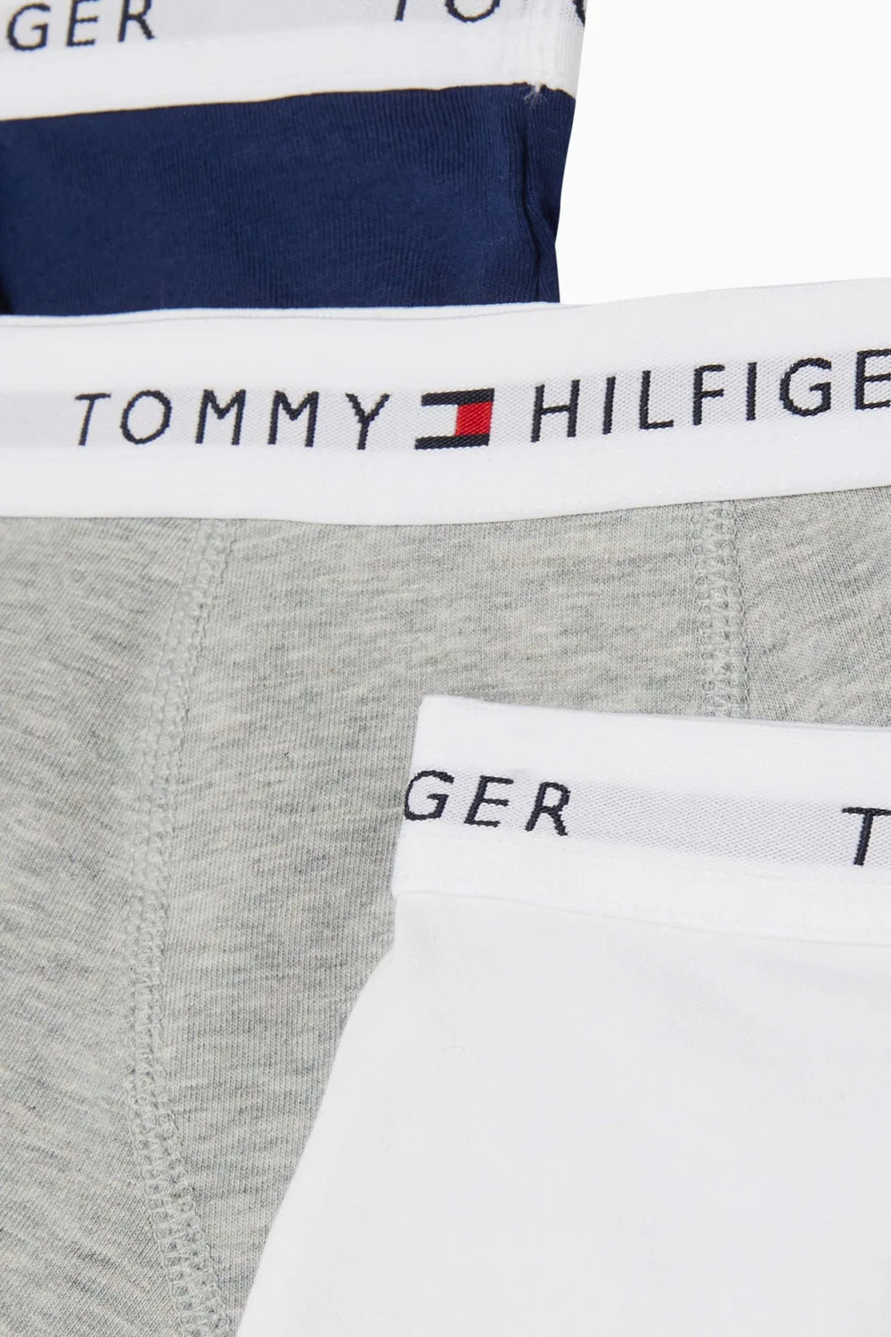 Трусы-боксеры с логотипом на поясе комплект из 3 штук Tommy Hilfiger, белый — фото 3