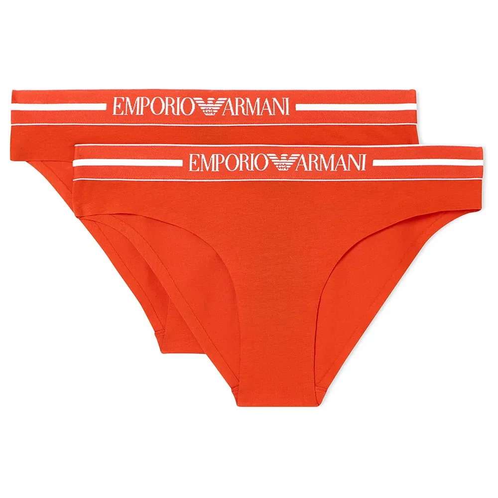 Трусы, комплект 2 шт, Emporio Armani, оранжевый