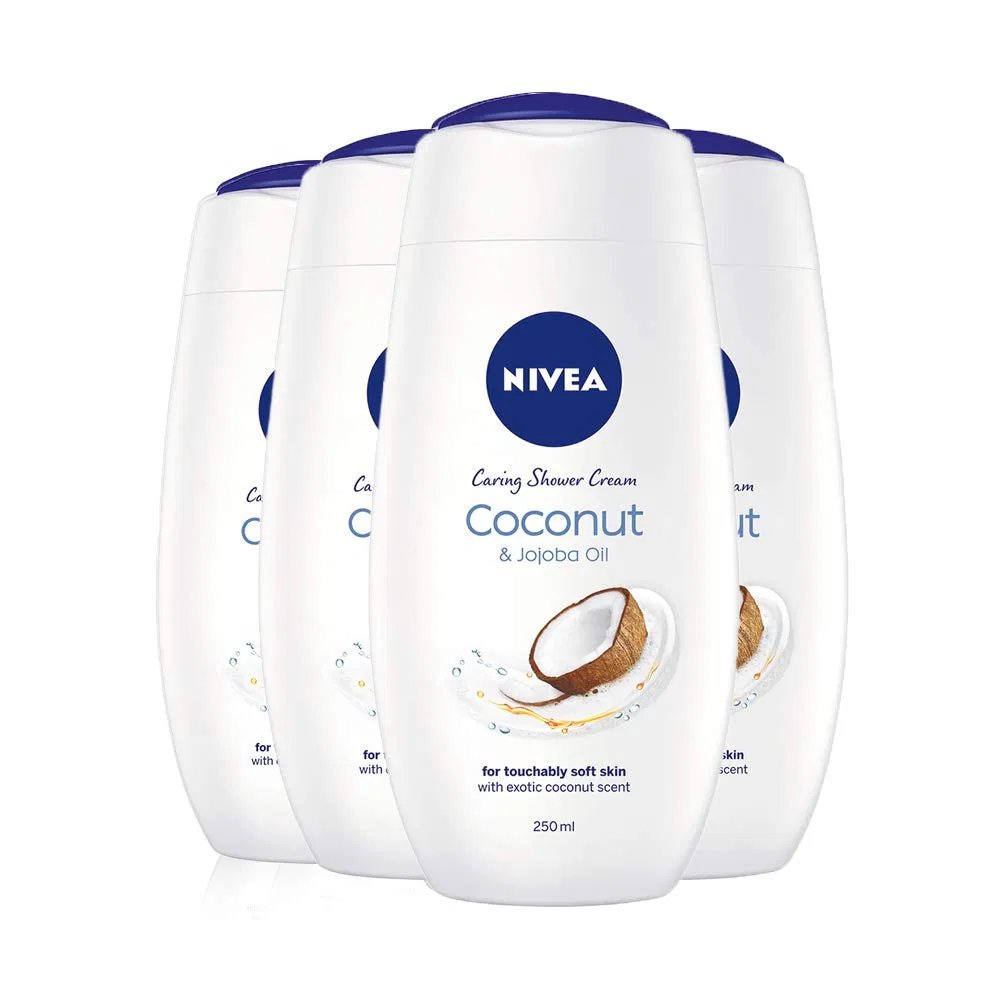 Гель для душа Nivea Coconut, 250 мл x 4