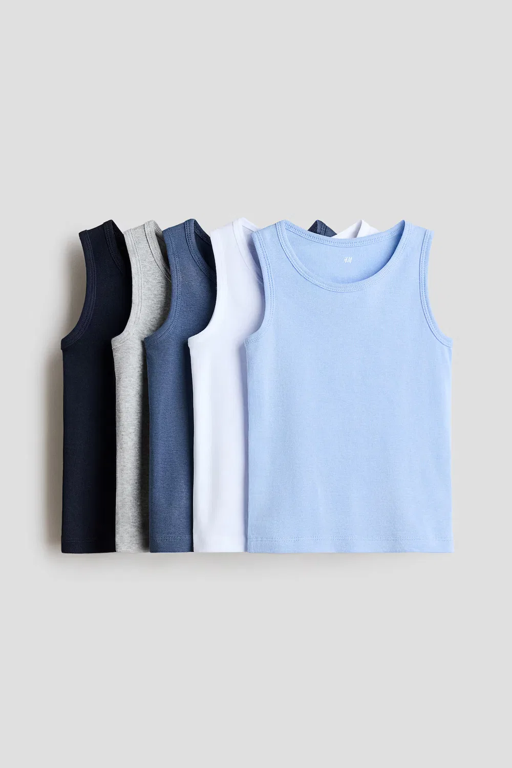 Майки в упаковке по 5 штук H&M, Hellblau/Dunkelblau