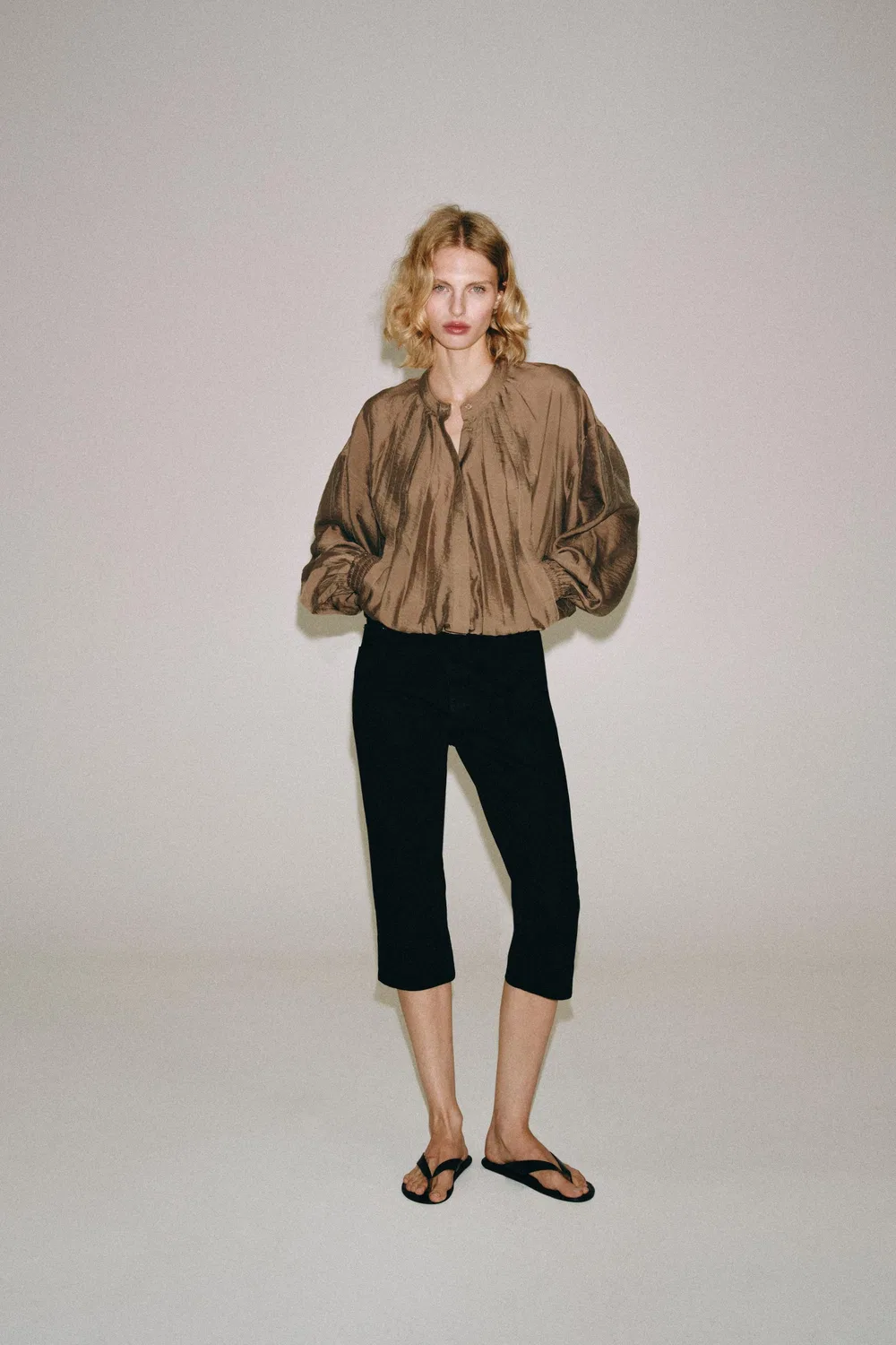 Свободная блузка из коллекции ZW ZARA, Terracotta