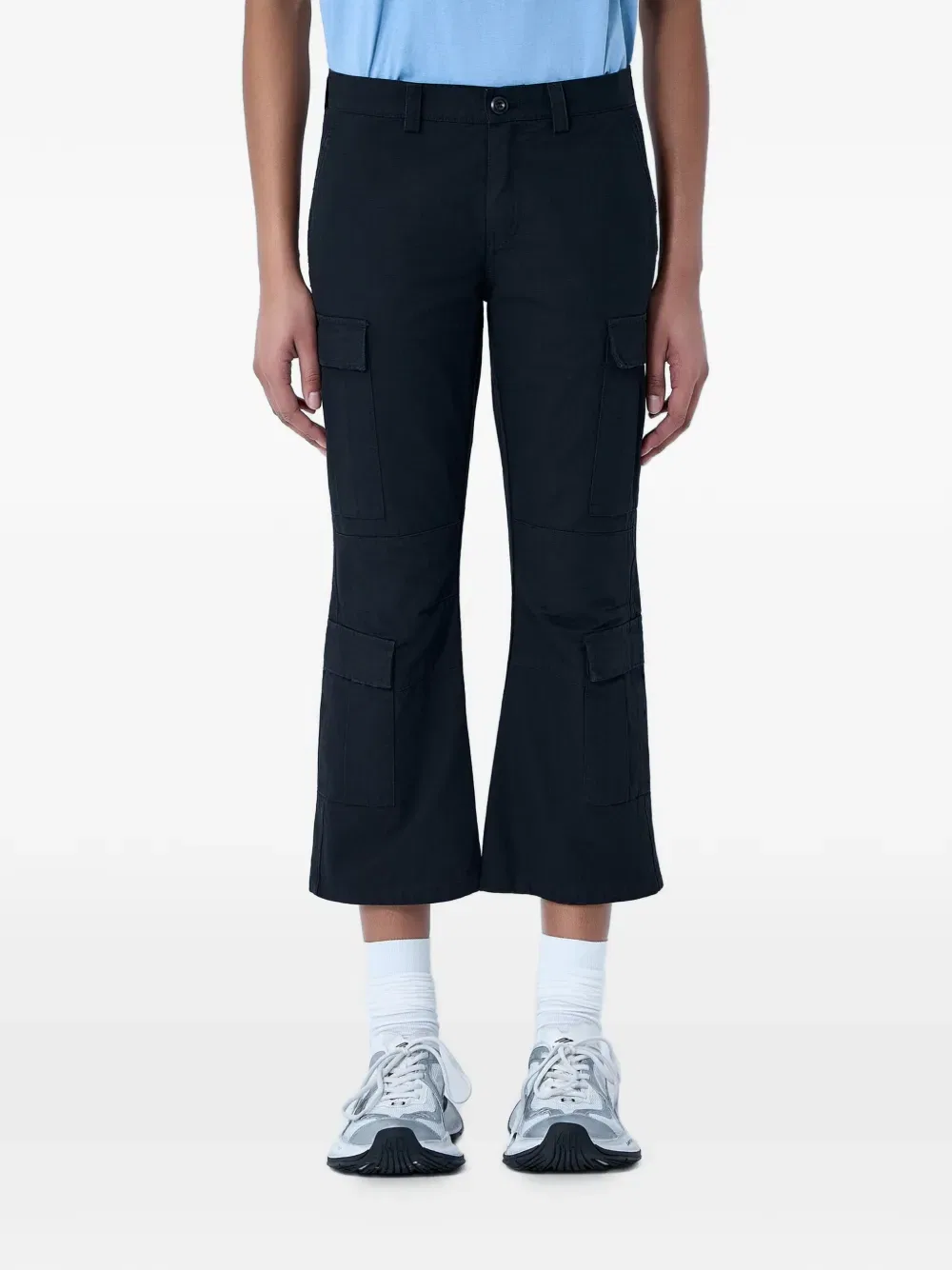 Брюки-карго капри Balenciaga, черный