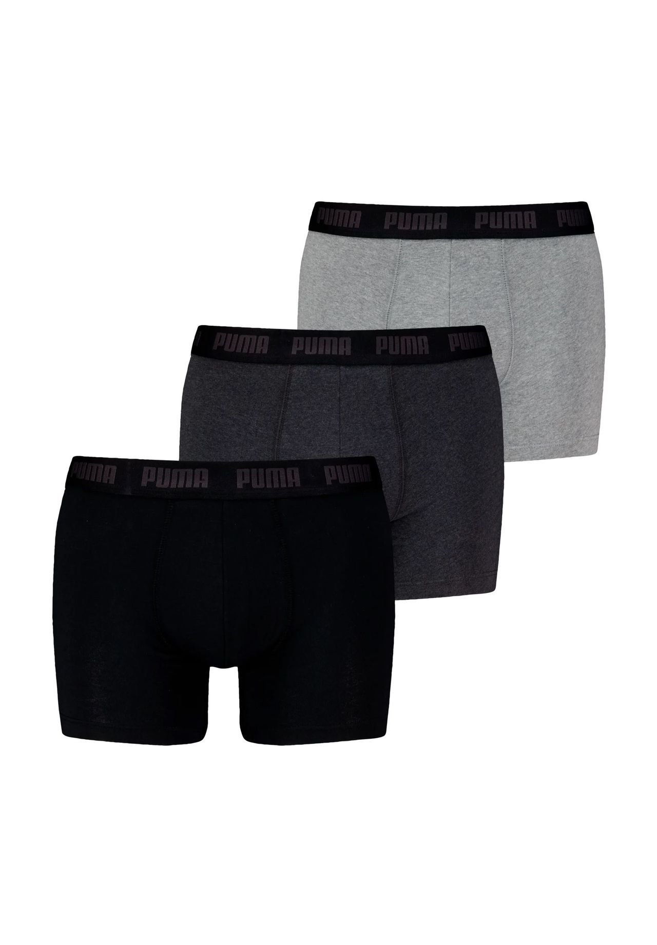 

Брюки на каждый день короткие, мужские, 3 шт PUMA, цвет 002 Black/ Grey