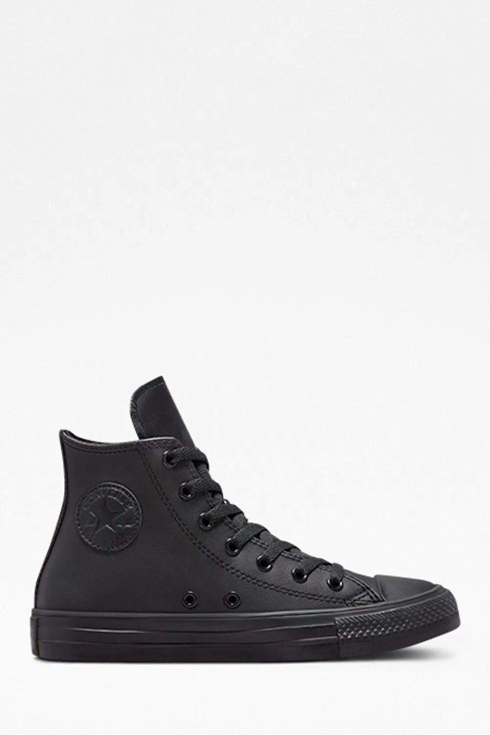 Молодежная кожаная спортивная обувь с высоким верхом Converse, черный