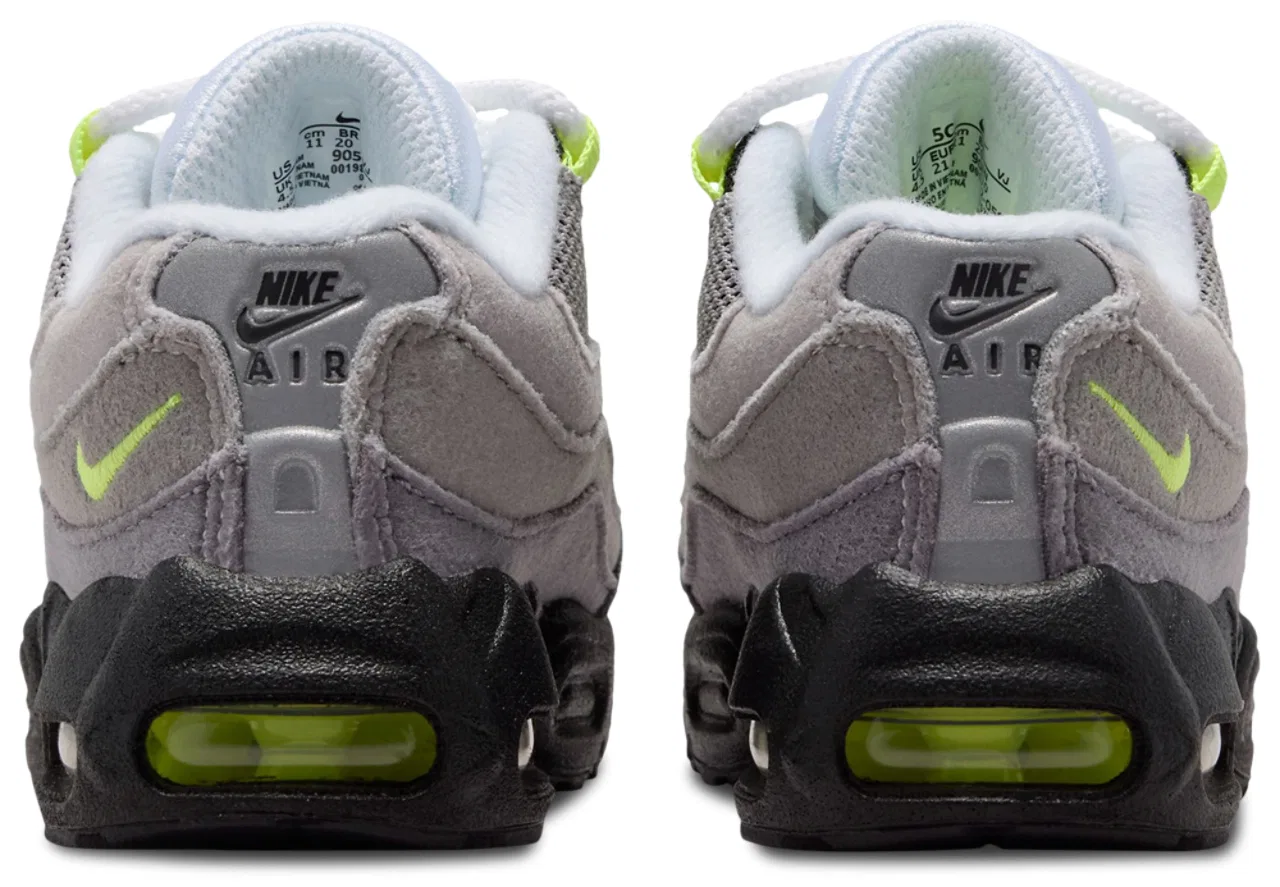 Кроссовки для мальчиков Air Max 95 Nike, цвет Anthracite/Black/Neon Yellow — фото 3