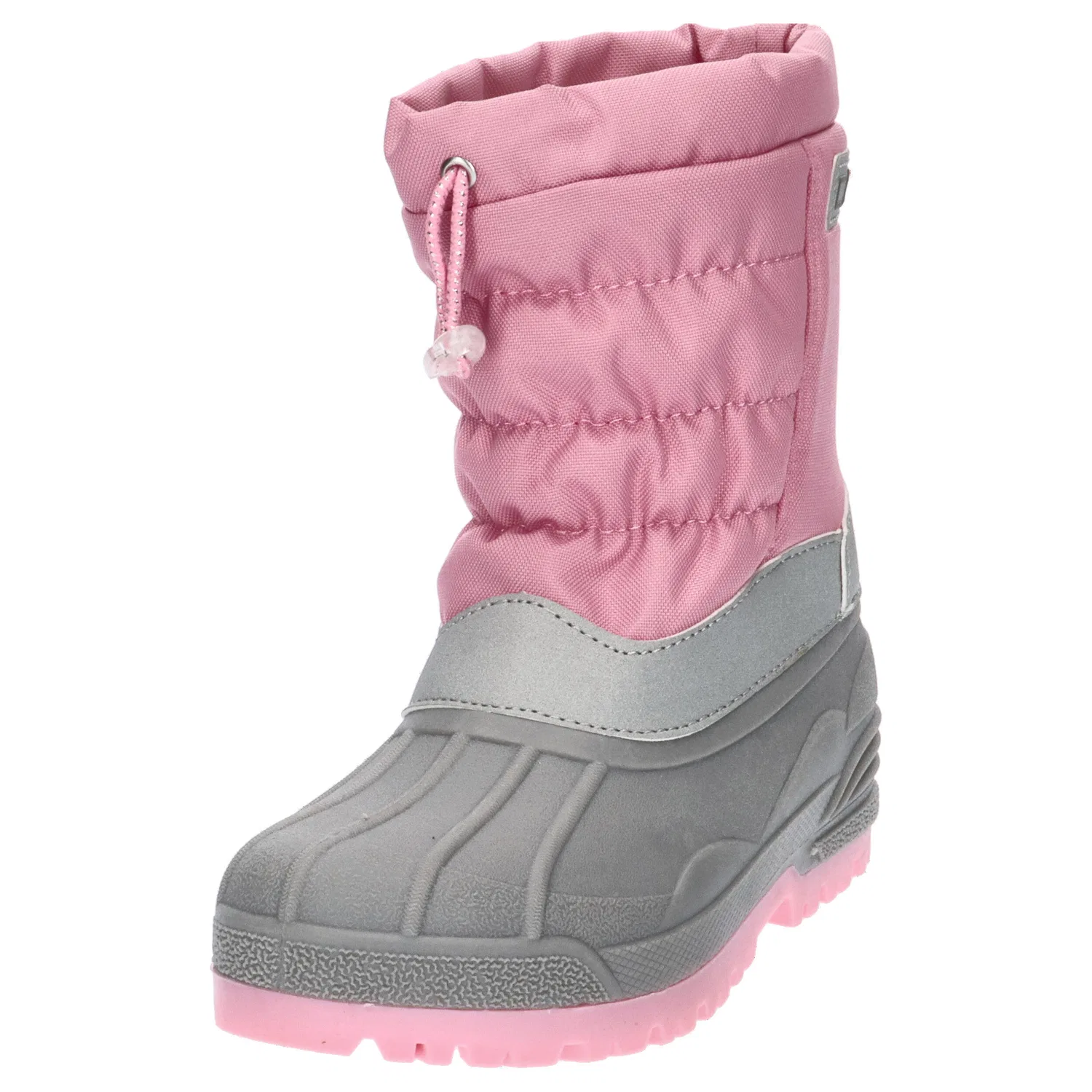 Детские зимние ботинки с высокой посадкой Kids Hanki 3.0 Snow Boots Cmp, Rosa / Grau / Magentapink — фото 4