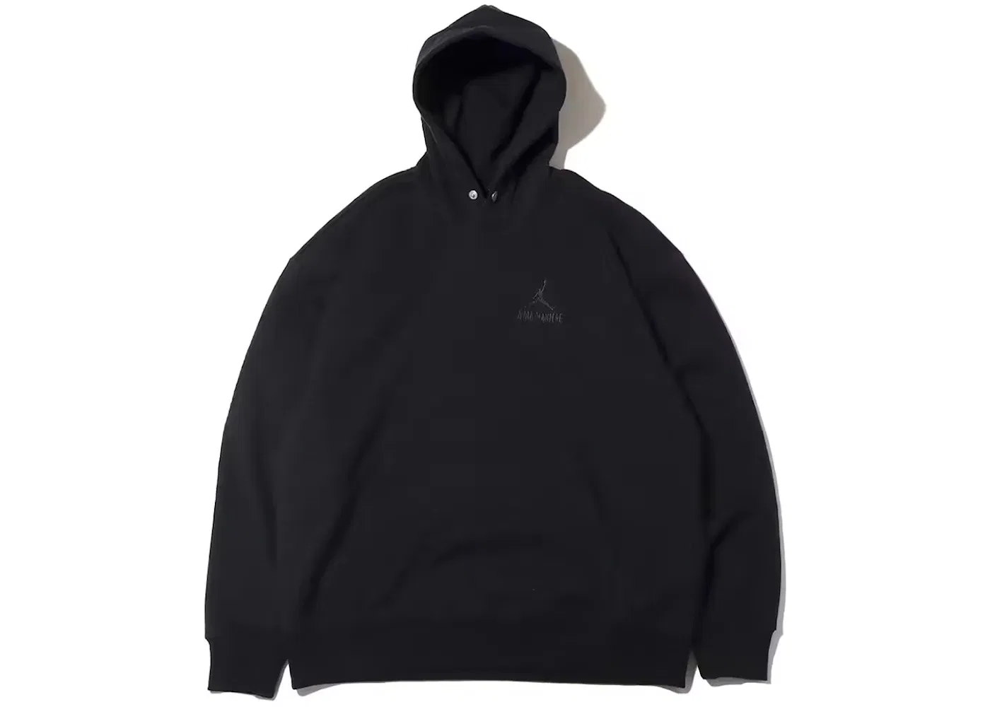 Мужская худи с жаккардовым узором Hoodie Jordan x A Ma Maniere, Black