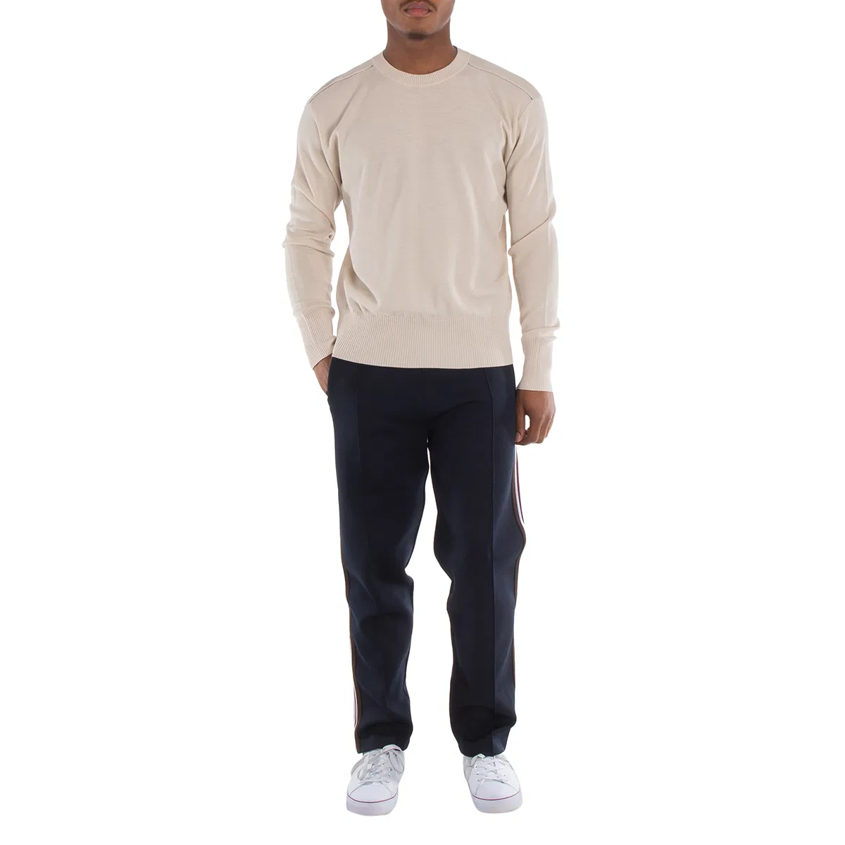 Джемпер с круглым вырезом Crew-Neck Wool Jumper Burberry, Soap — фото 4