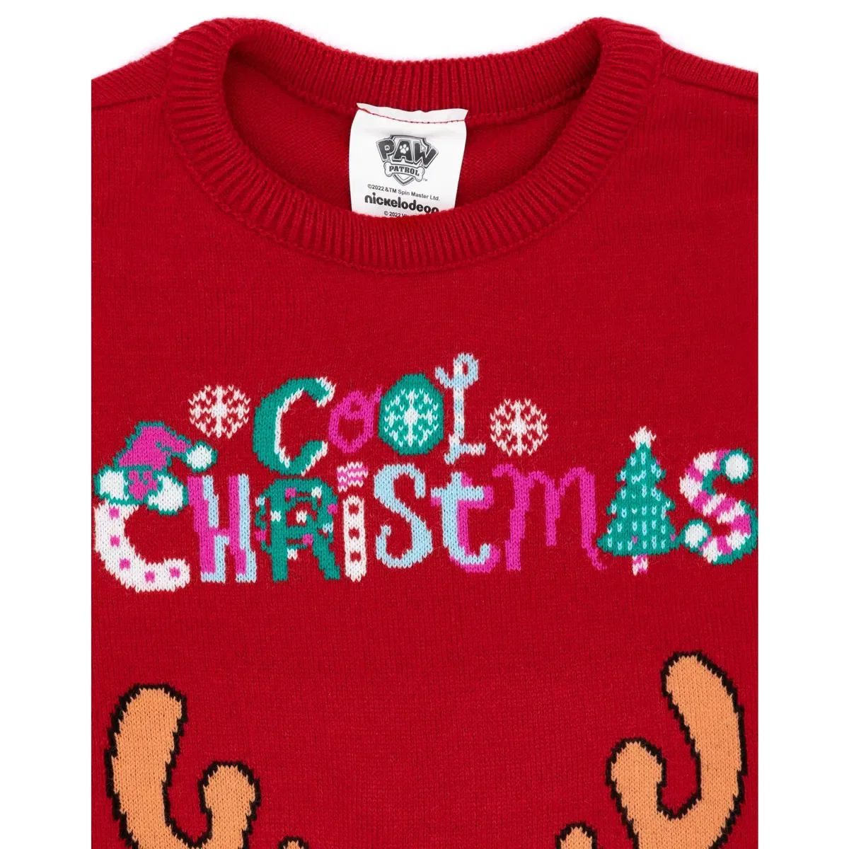 Детский свитшот для девочек Skye Christmas Jumper Paw Patrol, Red — фото 4