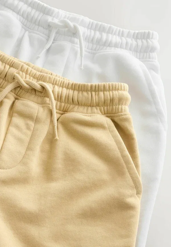 Комплект брюк спортивных, 2 шт, хлопок, Next, Yellow/White, белый/желтый — фото 4