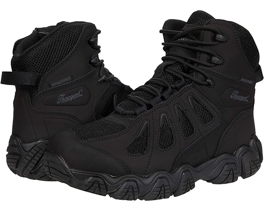 Ботинки Crosstrex 6" Side Zip Waterproof (Non-Safety) Thorogood, черный