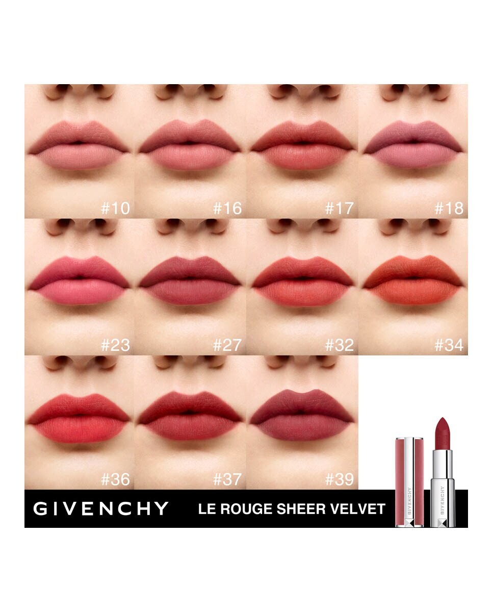 Губная помада Givenchy Le Rouge Sheer Velvet, оттенок 32 Rouge Brique — фото 4