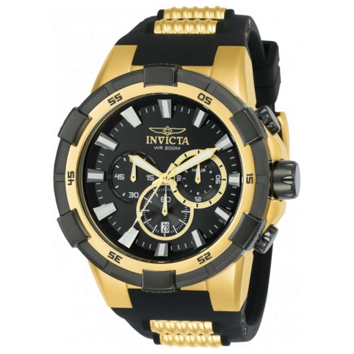 

Invicta Мужские кварцевые часы Aviator 51,5 мм, черный