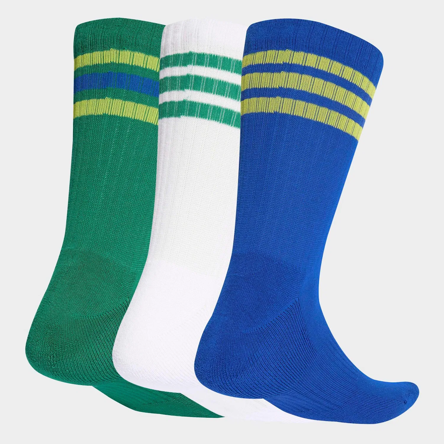 Женские носки с мягкой подкладкой и поддержкой свода стопы Adidas Performance, Bold Green/Bold Blue/Bright Yellow — фото 2