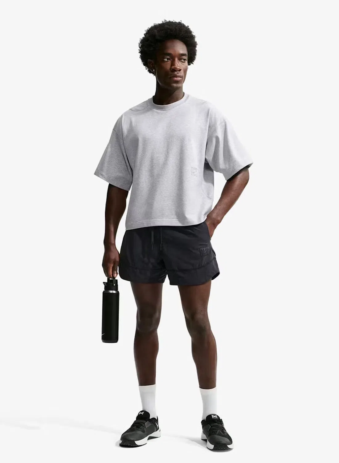 Шорты спортивные свободные Nike, черный — фото 3
